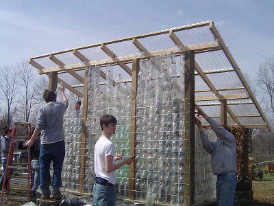 Building a soda bottle greenhouse